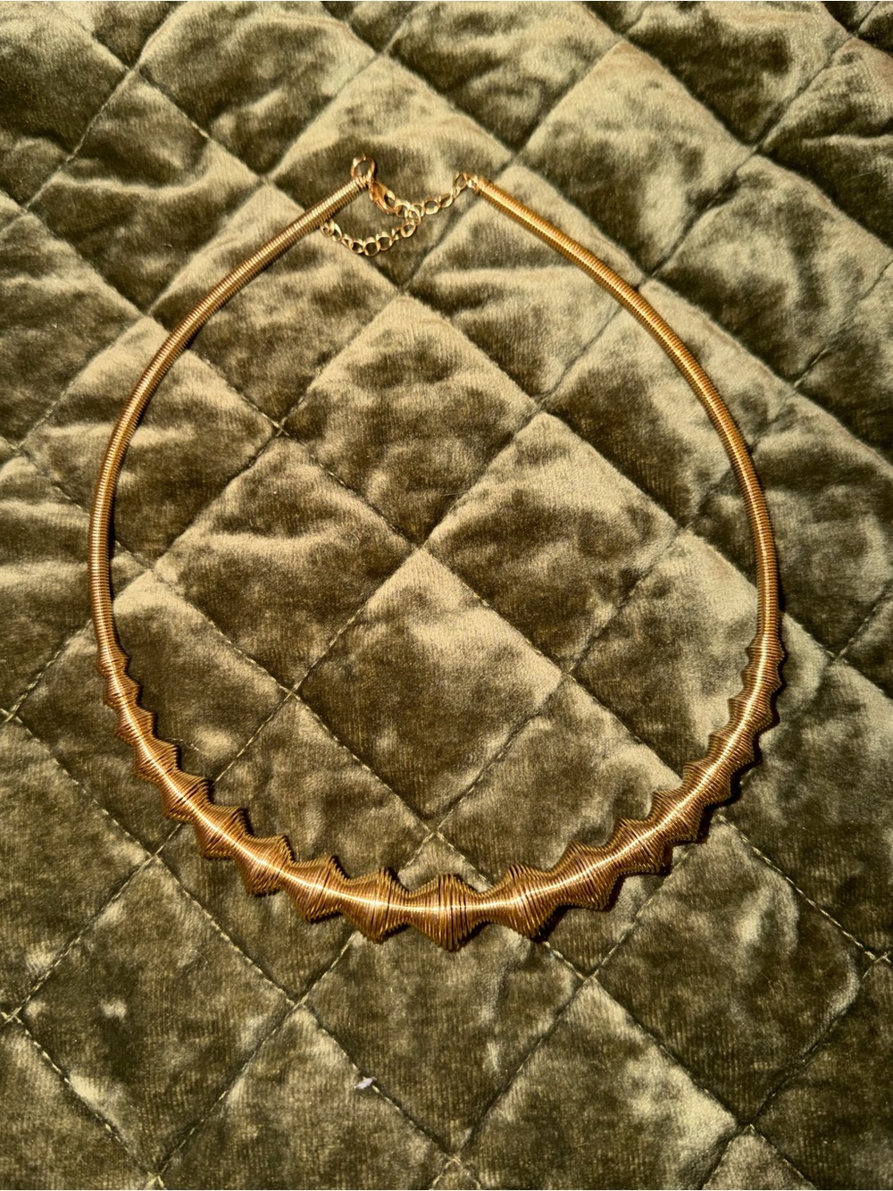 Gold Statement Collar Necklace